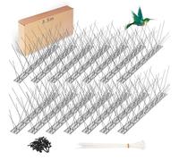 Abeillo Pic Anti Pigeon en Acier Inoxydable, 3.5 Mètres Pique Anti Oiseaux, 25cm x 14 Pièces Pigeon Pigeon, Respectueux des Animaux, Antipigeon pour Moineaux Hirondelles Corneilles Chat