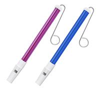 Abeillo Slide Whistle Instrument, 2 sifflets coulissants en plastique avec barres coulissantes en acier inoxydable pour garçons et filles pour pratiquer la musique, instrument de musique professionnel