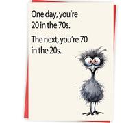 Abeletree Carte d'anniversaire amusante pour homme et femme, décoration de 70e anniversaire pour papa, maman, cadeau cool pour femme de 70 ans