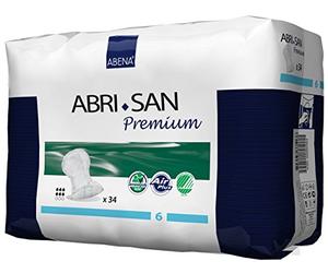 Abena Abri-San Air Plus N.6 Protection pour Incontinence Bleu 1.4 L 30 x 63 cm 34 Pièces