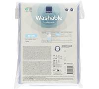 Abena Alèse Lavable pour Incontinence | 1 alèse de lit | 90 x 85 cm | Draps lavables pour Incontinence dans Une Couleur Bleu Clair | Polyester / Rayonne et TPU de qualité supérieure pour Incontinence