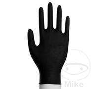 Boite de gants nitrile non poudrés jetables, noirs, taille M, boite de 100 pièces M