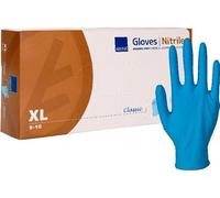 ABENA® Excellent Gants en nitrile non poudrés extra longs Bleu