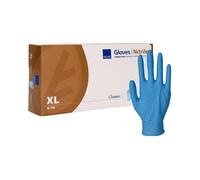 ABENA - Gants d'examen en nitrile bleu, non poudrés, taille XL, par 100 pièces
