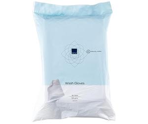 Abena Gants de toilette | Lot de 50 | Gants jetables | Joint ultrasonique | Testé dermatologiquement | Substitut des lingettes pour le corps et les lingettes pour incontinence