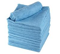 ABENA Lot de 20 Chiffons en Microfibre pour la Maison Bleu 40 x 40 cm