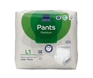 Abena Pantalon L1 Premium Adulte 15 Couches Vessie Protection Incontinence 1400