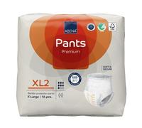 Abena Pants Lot de 16 culottes d'incontinence à enfiler de qualité supérieure pour homme et femme, discrètes, protectrices, respirantes, confortables - XL 2, tour de taille 130-170 cm, absorption 1900