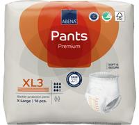 ABENA Pants XL3 Premium Lot de 6 paquets de 16 culottes d'incontinence jetables pour adulte Unisexe 2600 ml Blanc Taille XL