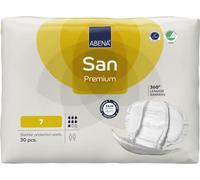 ABENA San Premium Lot de 4 paquets de serviettes hygiéniques pour incontinence Blanc Taille 7 2100 ml
