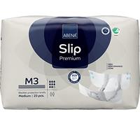 ABENA Slip Premium Lot de 23 serviettes d'incontinence tout-en-un pour homme et femme, éco-étiquetées, pour incontinence pour homme - Taille M 3, tour de taille de 70 à 110 cm, absorption de 3100 ml
