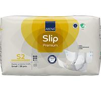 ABENA Slip Premium Lot de 28 serviettes d'incontinence tout-en-un pour homme et femme, éco-étiquetées, pour incontinence pour homme - S 2, tour de taille de 60 à 85 cm, absorption de 1800 ml