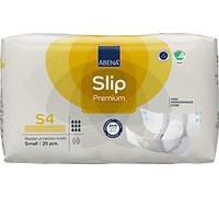 ABENA Slip Premium Lot de 3 paquets de 25 serviettes d'incontinence tout-en-un pour homme et femme, éco-étiquetées pour incontinence, taille S 4, tour de taille de 60 à 85 cm, absorption de 2200 ml