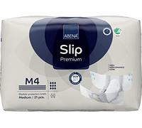 ABENA Slip Premium Lot de 4 serviettes d'incontinence tout-en-un pour homme et femme, éco-étiquetées, pour incontinence pour homme - Taille M 4, tour de taille de 70 à 110 cm, absorption de 3600 ml,
