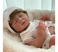 Abenduot Reborn Dolls Girl- 18 Pouces Lavable Main bébés Reborn Corps en Vinyle Souple avec anatomiquement Correct, poupée de bébé réaliste