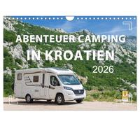 Abenteuer Camping in Kroatien (Wandkalender 2026 DIN A4 quer), CALVENDO Monatskalender: Vanlife, Caravaning und Camping an der Adria