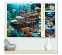 Abenteuer Spielzeugland rund ums Wasser (hochwertiger Premium Wandkalender 2026 DIN A2 quer), Kunstdruck in Hochglanz: Am, auf und unter dem Wasser gibt es viel zu entdecken
