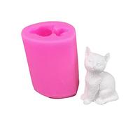 ABenxxou Silastic Mold Moule 3D Petit Chat Moule DIY Moule en Silicone pour la fabrication de gâteaux, savons, pudding, pralines et autres artisanat