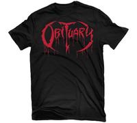 AbER34e Obituary Cause of Death Logo T-Shirt New! Relapse Records