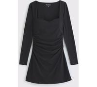 Abercrombie & Fitch Abercrombie & Fitch Black Long Sleeve Sweetheart Mini Dress Black xsmall