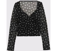 Abercrombie & Fitch Abercrombie & Fitch Black Long Sleeve Sweetheart Top