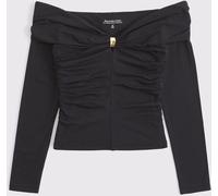Abercrombie & Fitch Abercrombie & Fitch Black Off Shoulder Long Sleeved Top