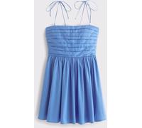 Abercrombie & Fitch Abercrombie & Fitch Blue Tie Shoulder Strap Mini Dress Blue Medium