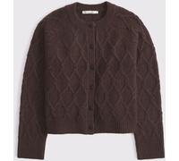 Abercrombie & Fitch Abercrombie & Fitch Brown Crew Neck Long Sleeve Cardigan