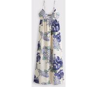 Abercrombie & Fitch Abercrombie & Fitch robe longue fluide à col en V sans soutien-gorge Blanc XL (EU 48-50)