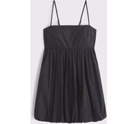 Abercrombie & Fitch Abercrombie & Fitch Short Bubble Hem Strappy Black Dress Black X-Large
