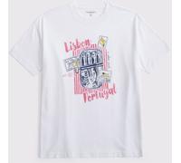 Abercrombie & Fitch Abercrombie & Fitch White Lisbon Graphic Oversized T-Shirt
