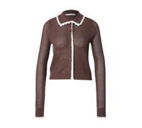 Abercrombie & Fitch Cardigan marron / blanc, Taille M