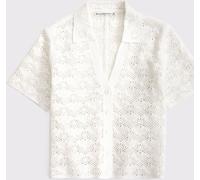 Abercrombie & Fitch Chemise Abercrombie & Fitch en maille texturée Crème Très grand