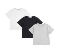 Abercrombie & Fitch - Lot de 3 T-shirts motif/style uni - Enfant (GT16273)