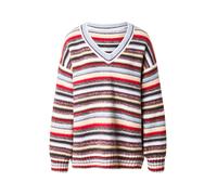 Abercrombie & Fitch Pull-over bleu clair / chocolat / jaune clair / lie de vin, Taille L