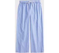 Abercrombie & Fitch Stripe Cotton Poplin Pull On Trousers bleu L (FR 46-48)
