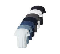 Abercrombie & Fitch T-Shirt 'ESSENTIAL' bleu marine / saphir / bleu-gris / gris foncé / noir / blanc / blanc cassé, Taille L
