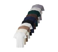 Abercrombie & Fitch T-Shirt 'ESSENTIAL' écru / marine / marron / moka / gris / gris clair / vert foncé / noir / blanc / blanc chiné, Taille L