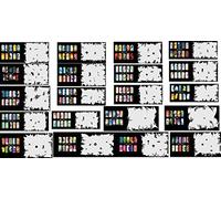Abestair réutilisables Airbrush Nail Art Pochoir 400 Designs - Modèle 20 feuilles kit Set 10