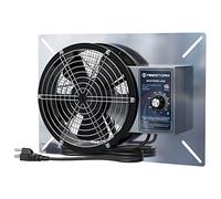 Abestorm Ventilateur de ventilation pour cave, sous-sol, garage, échappement 540 CFM de qualité IP-55, ventilateur de 22,1 cm avec thermostat de protection contre le gel et déshumidificateur