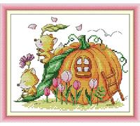 ABEUTY Kit de broderie au point de croix imprimé pour adultes - Oiseaux, animaux, fleurs - Kit de démarrage à la couture - Tampon ou non estampillé - Décoration d'intérieur (estampillé, renard)