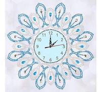 ABEUTY Kit de peinture diamant 5D à faire soi-même avec horloge en forme de gouttelettes d'eau et strass