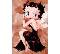 ABEUTY Kit de peinture diamant 5D à faire soi-même avec strass - Motif dessin animé mignon (femme)