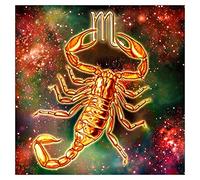 ABEUTY Kit de peinture diamant 5D à faire soi-même - Signe du zodiaque Scorpion - Peinture avec strass - Scorpion