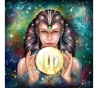 ABEUTY Kit de peinture diamant 5D à faire soi-même - Strass - Vierge du zodiaque - Peinture avec diamants - Kit d'art diamant (Vierge)