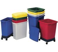 Abfall- u.Wertstoffsammler 60l H590xB285xT555mm PE blau GRAF