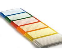 ABGENE 017915 Plaque PCR à demi-Jupe et Code Barre 96 puits Blancs (Pack de 25)