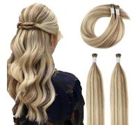 ABH AMAZINGBEAUTY HAIR Extensions Cheveux Réels 55cm #8A Brun Clair Mélange #60 Blond Cendré Cheveux Courts soyeux Doux 50g 50 Fils