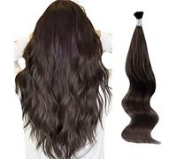 ABH AMAZINGBEAUTY HAIR Extensions de cheveux véritables à la kératine marron foncé #2 50 g de cheveux humains à fusion froide 50 fils 55 cm