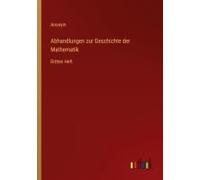 Abhandlungen Zur Geschichte Der Mathematik